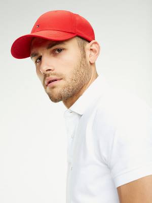 Tommy Hilfiger Klassieke Baseball Cap Hoeden Heren Rood | TH986YXR