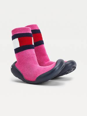 Tommy Hilfiger Knitted Slippers Laarzen Meisjes Roze | TH936PSZ