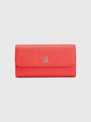 Tommy Hilfiger Large Flap Portefeuille Dames Rood | TH816QYN