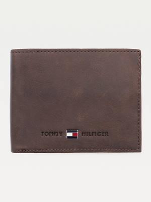 Tommy Hilfiger Leren Flap Portefeuille Heren Bruin | TH084DVQ