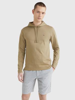 Tommy Hilfiger Lichtgewicht Hoodie Heren Bruin | TH134RCO