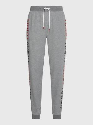 Tommy Hilfiger Logo Embroidery Joggers Pyjamas Heren Grijs | TH253ESA