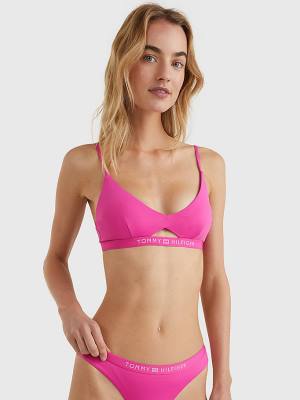 Tommy Hilfiger Logo Waistband Bikini Bralette Zwemkleding Dames Roze | TH967HDO