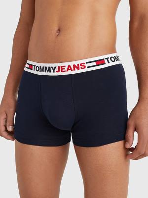 Tommy Hilfiger Logo Waistband Trunks Ondergoed Heren Blauw | TH497ZCE