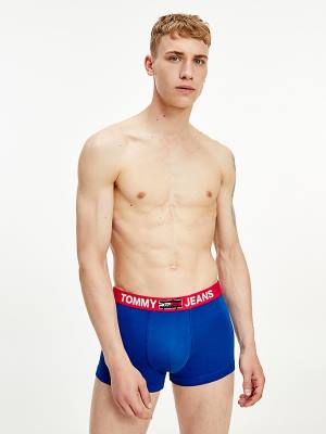 Tommy Hilfiger Logo Waistband Trunks Ondergoed Heren Blauw | TH785UPS