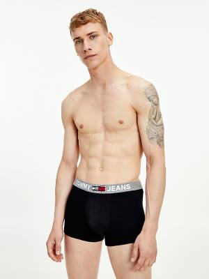 Tommy Hilfiger Logo Waistband Trunks Ondergoed Heren Zwart | TH830QMD