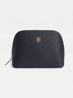 Tommy Hilfiger Logo Washbag Tassen Dames Blauw | TH680JYL