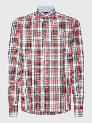 Tommy Hilfiger Madras Check Regular Fit Overhemd Heren Rood | TH065TAU