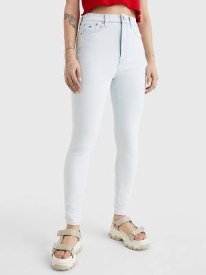 Tommy Hilfiger Melany Ultra High Rise Super Skinny Jeans Dames Denim | TH197ZSK