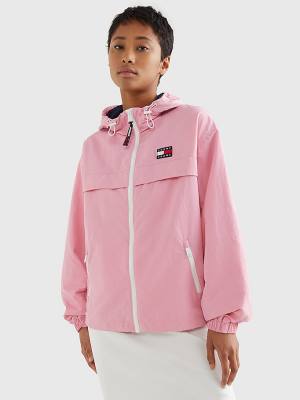 Tommy Hilfiger Met Capuchon Chicago Windbreaker Jassen Dames Roze | TH415LEF