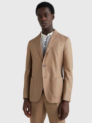 Tommy Hilfiger Military Canvas Blazer Heren Beige | TH125LZW