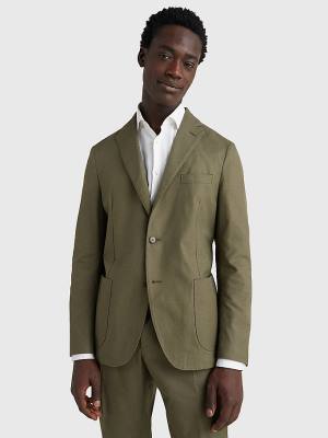 Tommy Hilfiger Military Canvas Blazer Heren Groen | TH546FIS