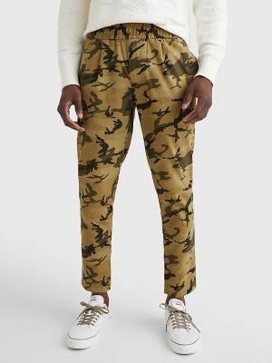 Tommy Hilfiger Modern Camo Tapered Fit Broek Heren Khaki | TH673SZE