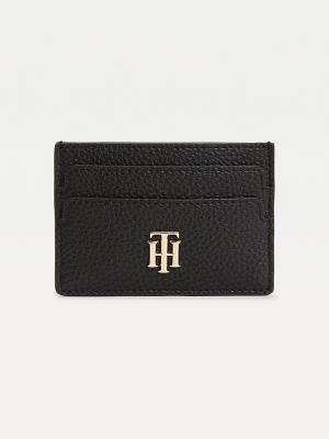 Tommy Hilfiger Monogram Card Holder Portefeuille Dames Zwart | TH705VTY