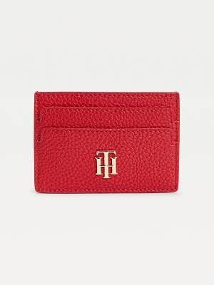 Tommy Hilfiger Monogram Card Holder Portefeuille Dames Rood | TH973YZI