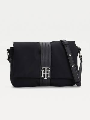 Tommy Hilfiger Monogram Crossover Tassen Dames Zwart | TH213BIH