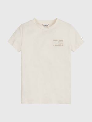 Tommy Hilfiger Natural Dye T-shirts Meisjes Wit | TH594ESA