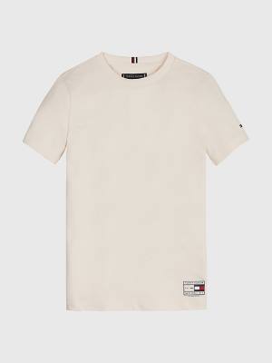 Tommy Hilfiger Natural Earth Dye T-shirts Jongens Wit | TH701XMH