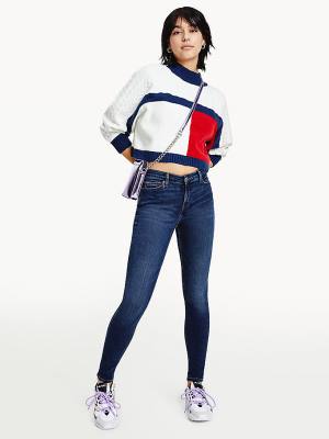 Tommy Hilfiger Nora Mid Rise Skinny Jeans Dames Denim | TH360WEX