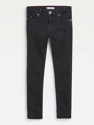 Tommy Hilfiger Nora Skinny Faded Black Jeans Meisjes Denim | TH930GRM