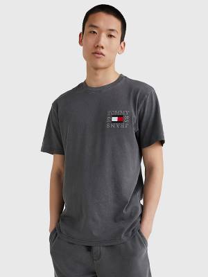 Tommy Hilfiger Organic Katoenen Boxy T-shirts Heren Zwart | TH316SDO