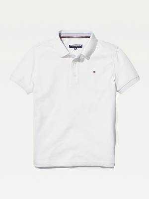 Tommy Hilfiger Organic Katoenen Polo Shirt T-shirts Jongens Wit | TH327HCQ