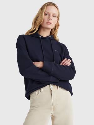 Tommy Hilfiger Organic Katoenen Regular Fit Hoodie Dames Blauw | TH389IUK