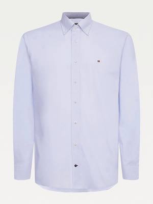 Tommy Hilfiger Organic Oxford Katoenen Overhemd Heren Blauw | TH120AES