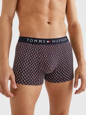 Tommy Hilfiger Original All-Over Print Trunks Ondergoed Heren Zwart | TH647PYM