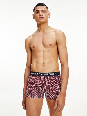 Tommy Hilfiger Original All-Over Print Trunks Ondergoed Heren Beige | TH721JZH