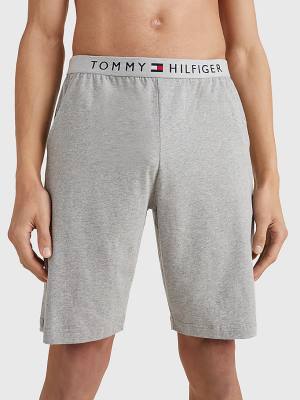 Tommy Hilfiger Original Jersey Logo Shorts Pyjamas Heren Grijs | TH697PUM