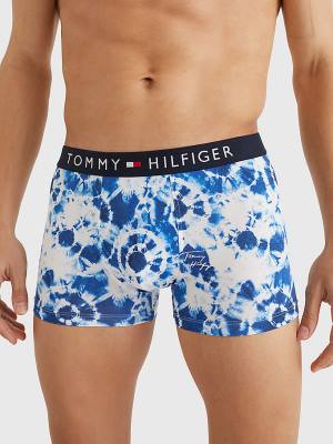 Tommy Hilfiger Original Stretch Microfibre Print Trunks Ondergoed Heren Beige | TH984QOX