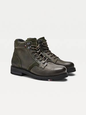 Tommy Hilfiger Outdoor Mixed Panel Ankle Laarzen Heren Groen | TH741OCN