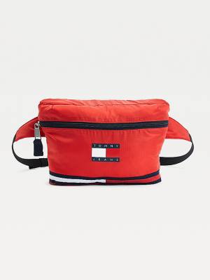 Tommy Hilfiger Packable Poncho Bum Tassen Dames Rood | TH987QND