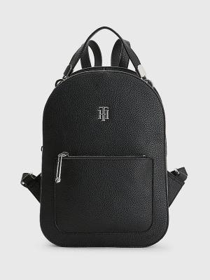 Tommy Hilfiger Pebble Grain Backpack Tassen Dames Zwart | TH916PXO