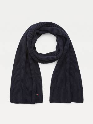 Tommy Hilfiger Pima Katoenen Cashmere Sjaals Heren Blauw | TH128MNJ