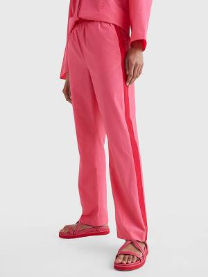 Tommy Hilfiger Prep Relaxed Side Stripe Broek Dames Roze | TH673CXT