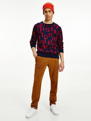 Tommy Hilfiger Pull-On Relaxed Broek Heren Bruin | TH749MEQ