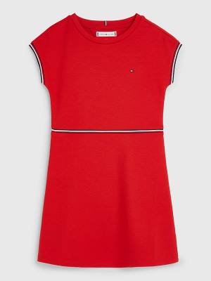 Tommy Hilfiger Punto Fit And Flare Jurken Meisjes Rood | TH740DVN