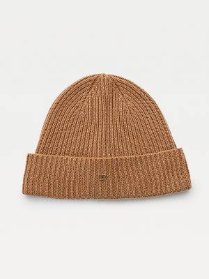 Tommy Hilfiger Pure Cashmere Beanie Hoeden Dames Bruin | TH193XKU