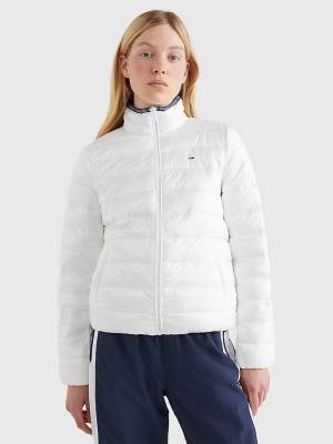 Tommy Hilfiger Quilted Zip-Thru Jassen Dames Wit | TH328SRQ