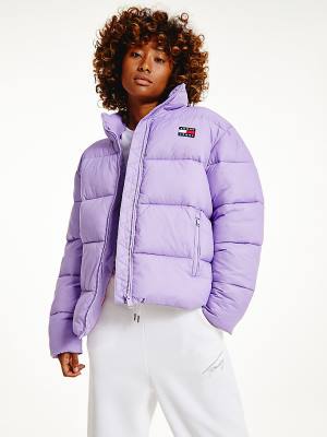 Tommy Hilfiger Recycled Nylon Puffer Jassen Dames Paars | TH158CWH