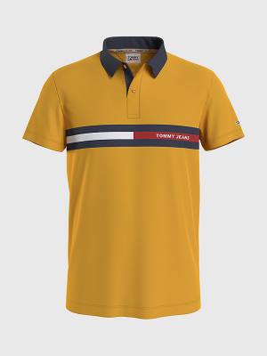 Tommy Hilfiger Regular Fit Poloshirt Heren Geel | TH349PTL