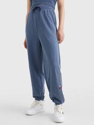 Tommy Hilfiger Relaxed Fit Logo Joggers Broek Dames Blauw | TH057XHD