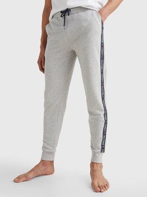 Tommy Hilfiger Repeat Logo Tape Joggers Pyjamas Heren Grijs | TH891PXC