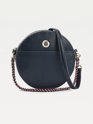 Tommy Hilfiger Round Crossover Tassen Dames Blauw | TH895ESK