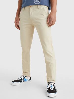 Tommy Hilfiger Scanton Slim Fit Chinos Broek Heren Beige | TH762GQI