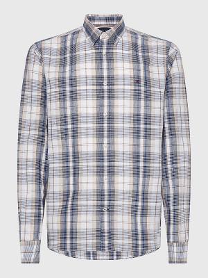 Tommy Hilfiger Shaded Check Overhemd Heren Beige | TH842MXA