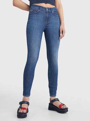 Tommy Hilfiger Shape Mid Rise Skinny Jeans Dames Denim | TH210PWR