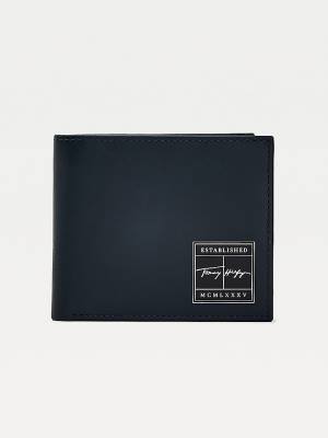 Tommy Hilfiger Signature Card And Coin Portefeuille Heren Blauw | TH784WAN